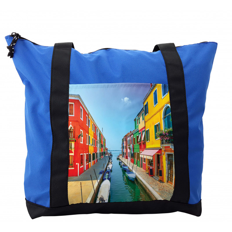 Urban Life with Boats Shoulder Bag