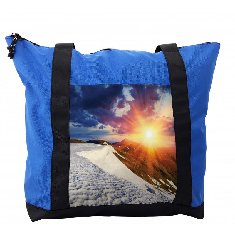 Snowy Sunny Mountains Shoulder Bag