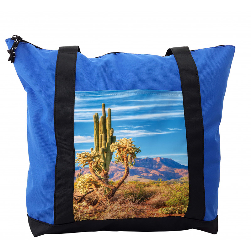 Landscape and Prickle Plant Shoulder Bag