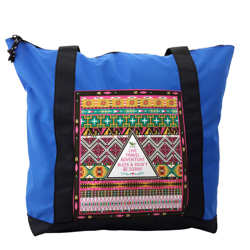 Folkloric Ornaments Boho Shoulder Bag