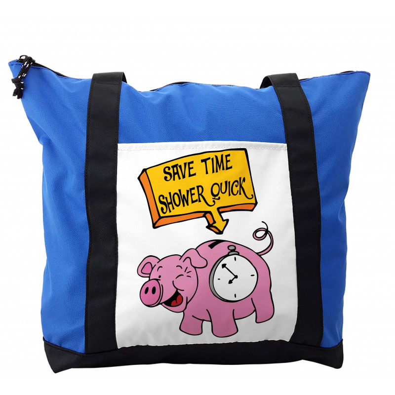 Save Time Shower Quick Piggy Shoulder Bag