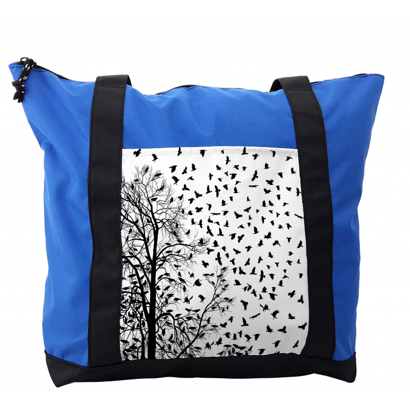 Flying Birds Tree Shoulder Bag