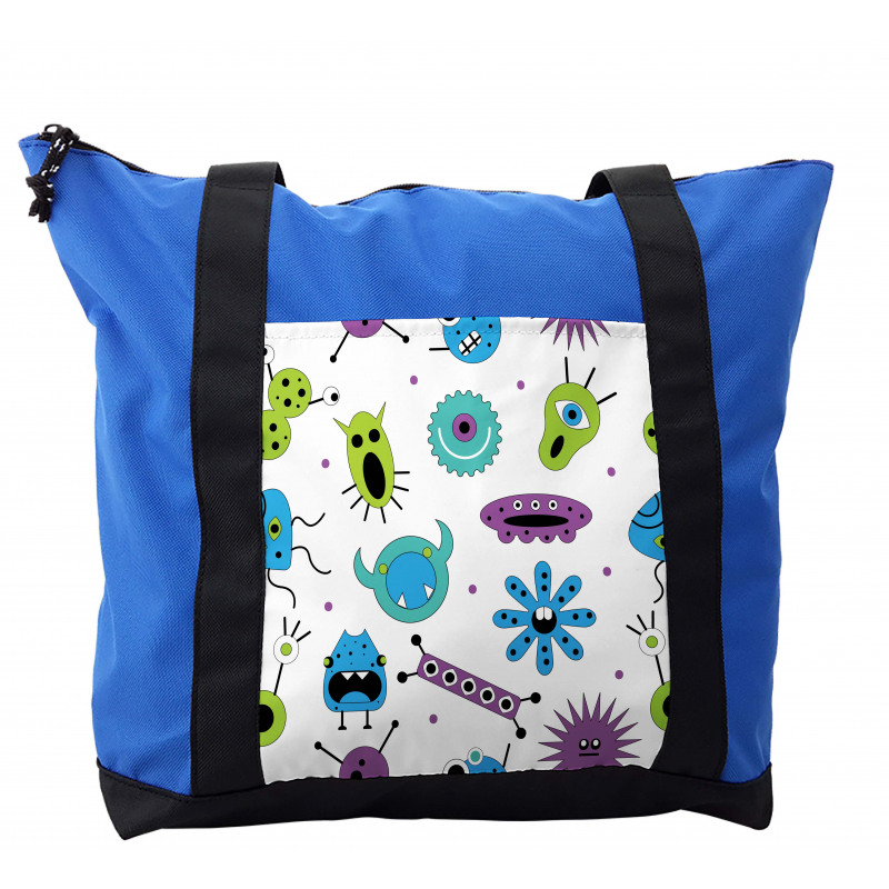 Colorful Monster Design Virus Shoulder Bag