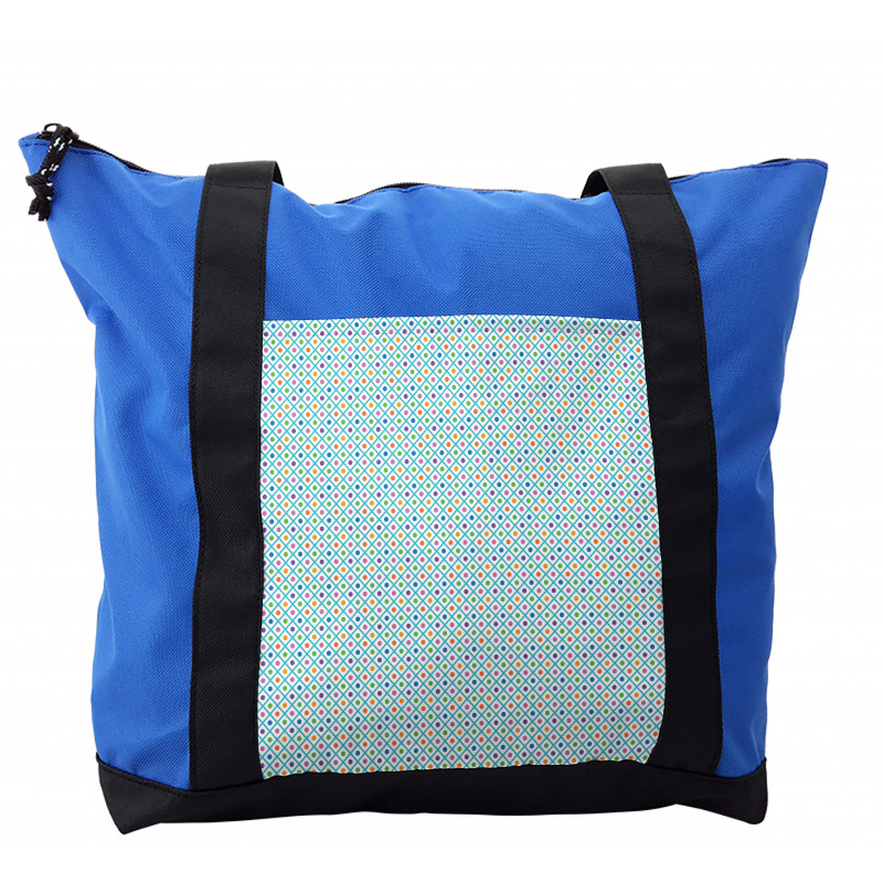 Checkered Diagonal Squares Shoulder Bag
