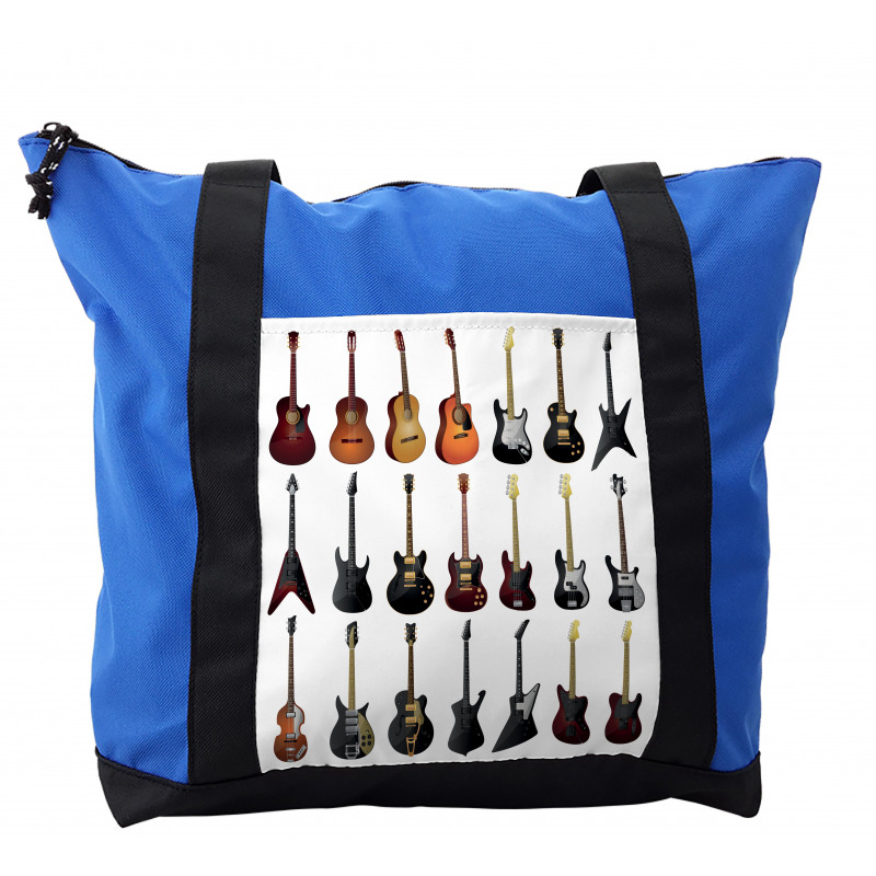 Guitars Rock and Jazz Shoulder Bag