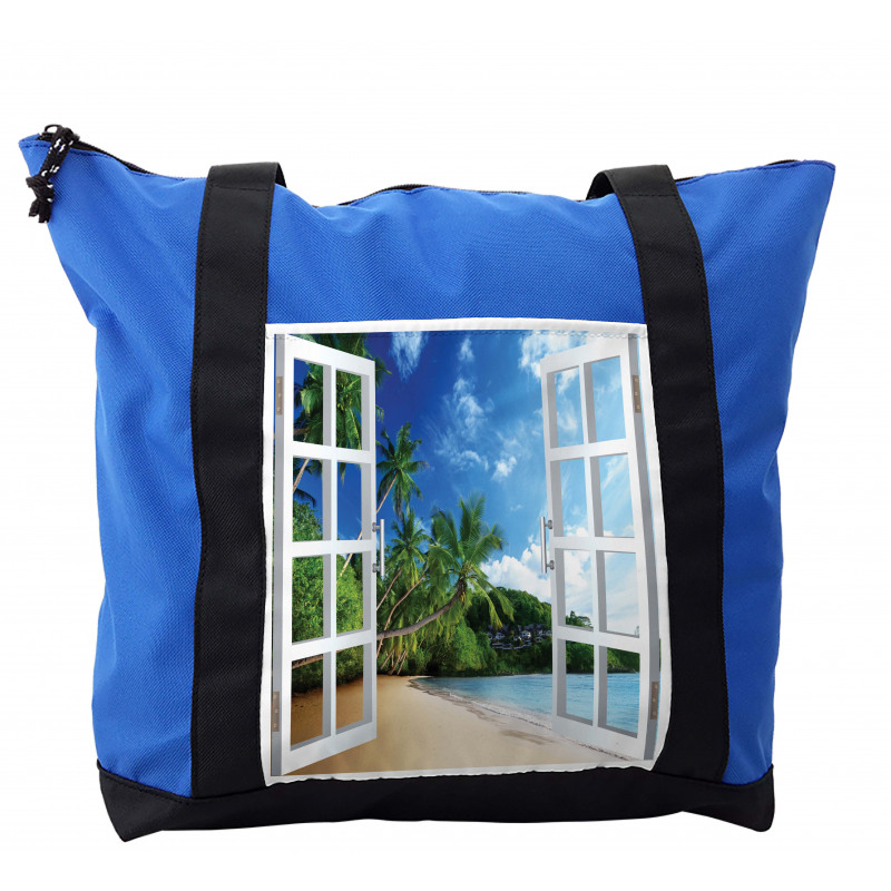 Lush Green Window View Shoulder Bag