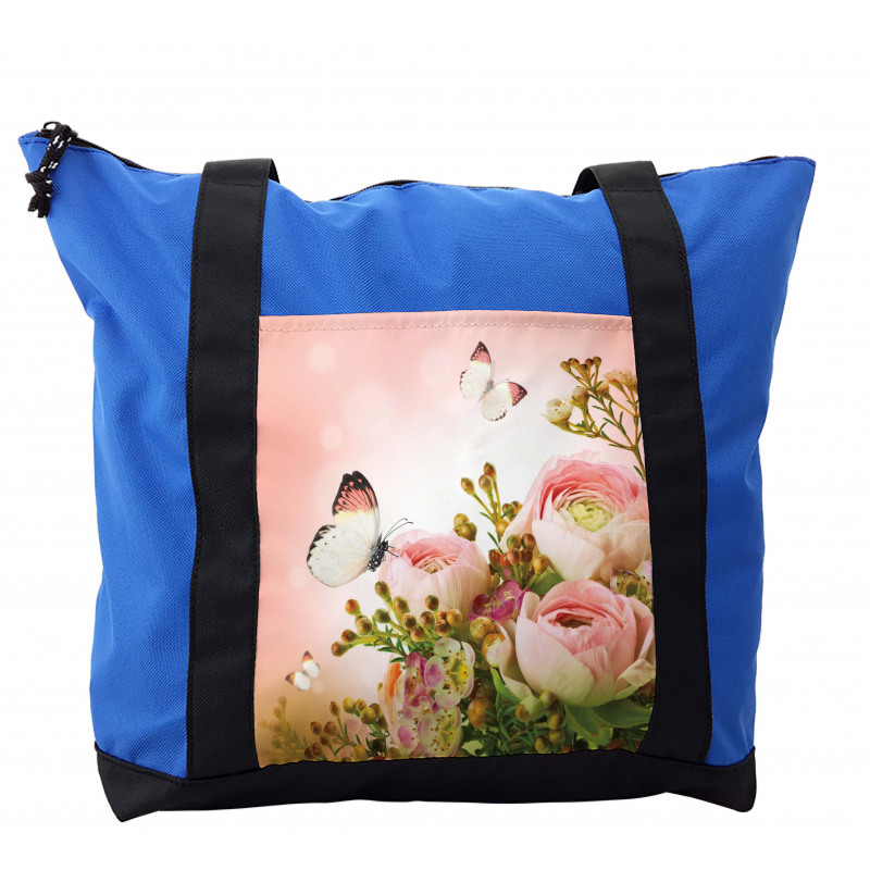 Blossoming Feminine Roses Shoulder Bag