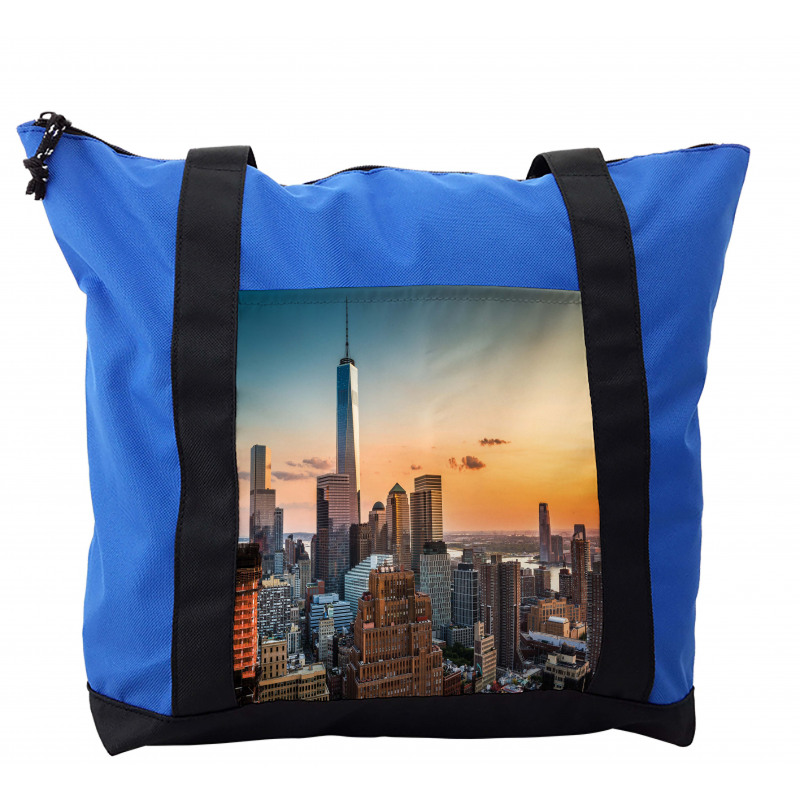 Sunset Manhattan Skyline Shoulder Bag