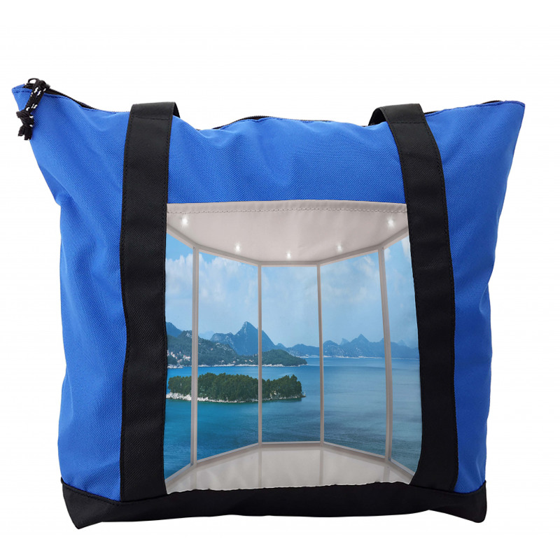 Seascape View from Window Shoulder Bag