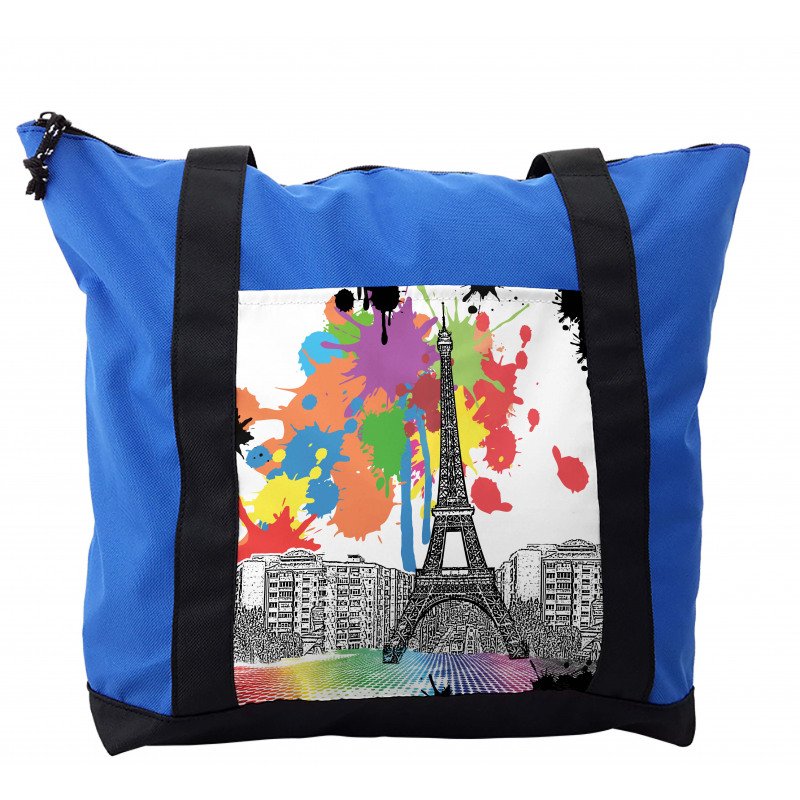 Splashing Spots Eiffel Tower Shoulder Bag