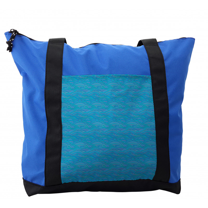 Unusual Waves Ocean River Art Shoulder Bag