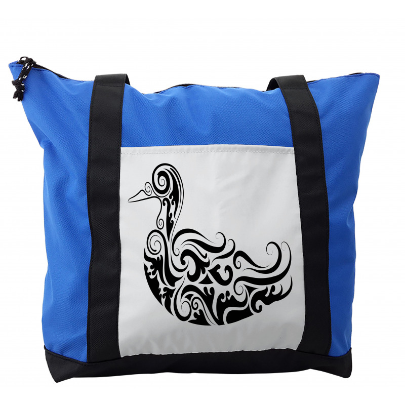 Calligraphic Duck Shoulder Bag