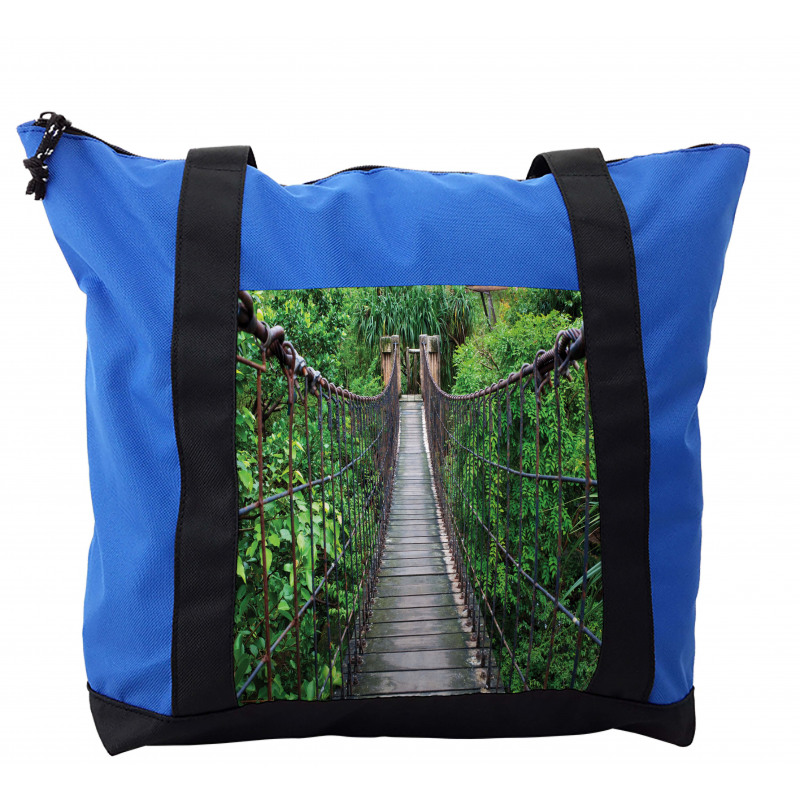 Rope Bridge in a Rainforest Shoulder Bag