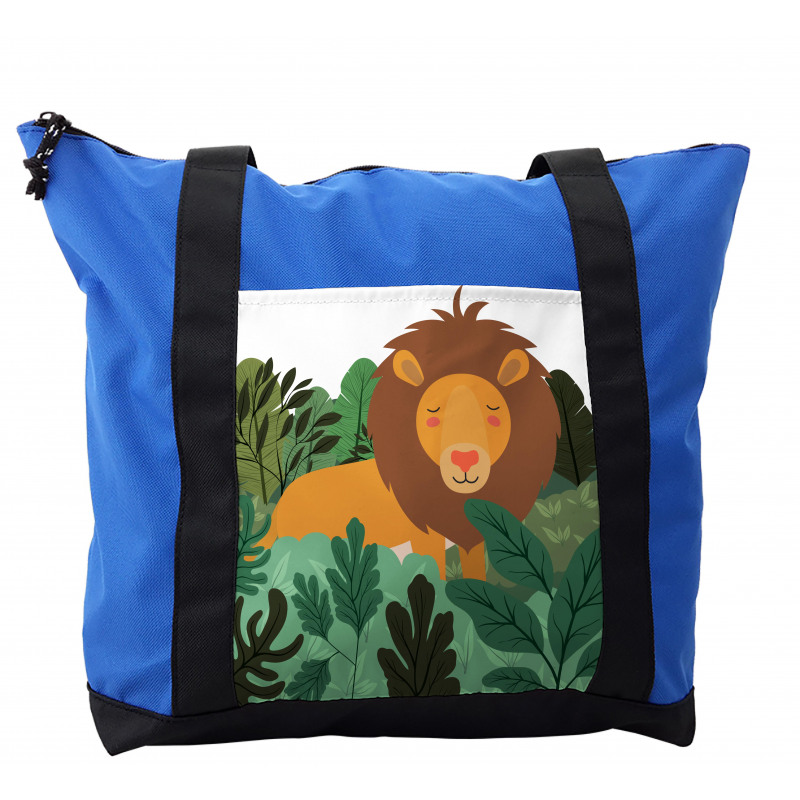 Jungle in Shades of Green King Shoulder Bag