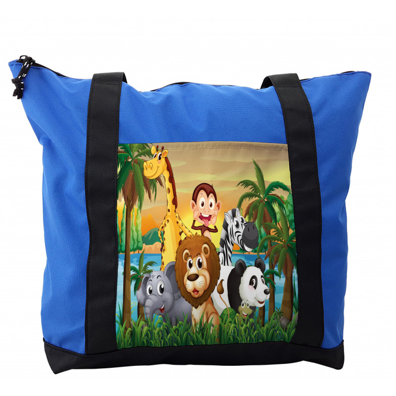 Funny Animals Forest Shoulder Bag