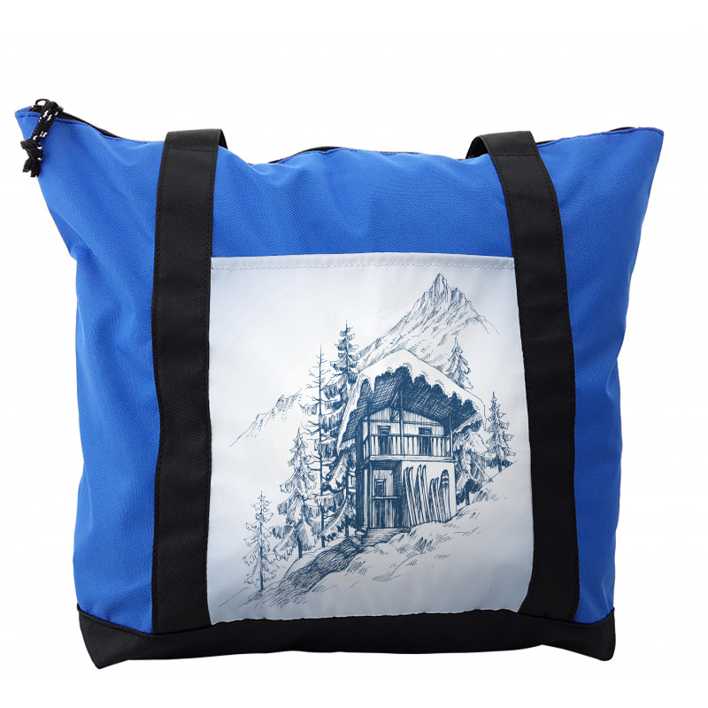 Sketch of Ski Hut Resort Shoulder Bag