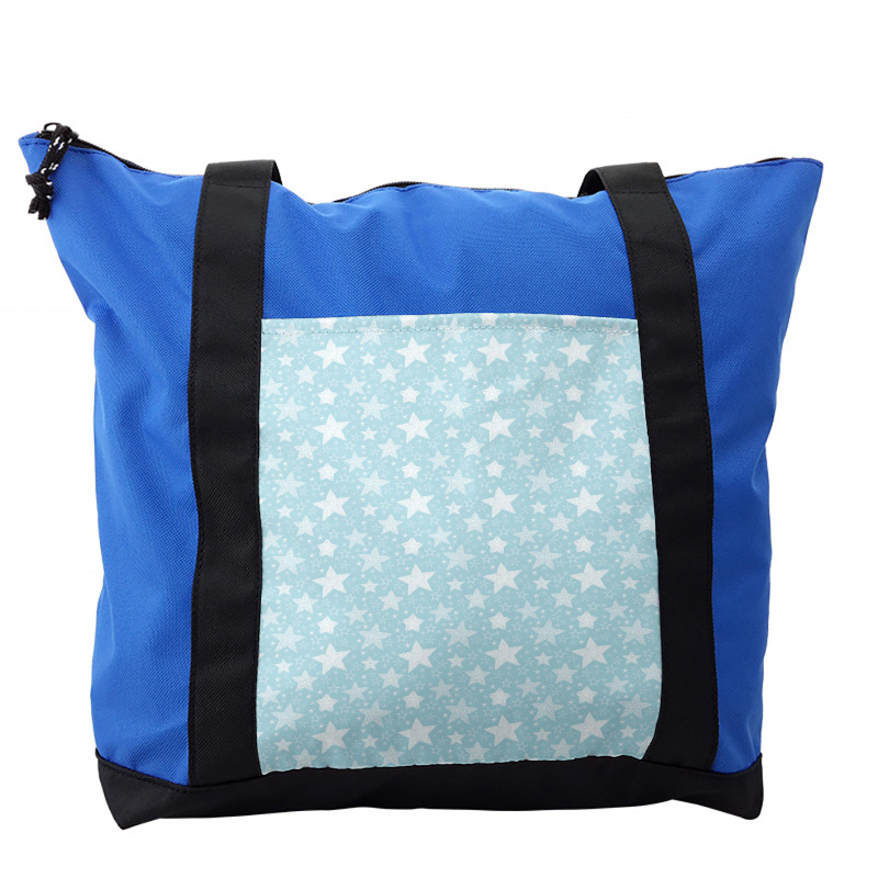 Stars Ornate on Baby Blue Shoulder Bag