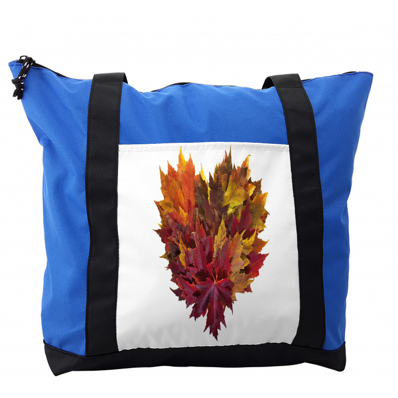 Mix Leaves Heart Shaped Shoulder Bag