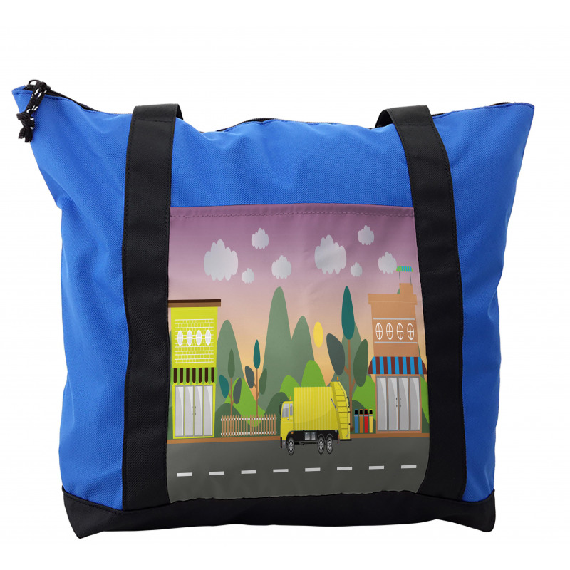 Waste Machine in City Shoulder Bag