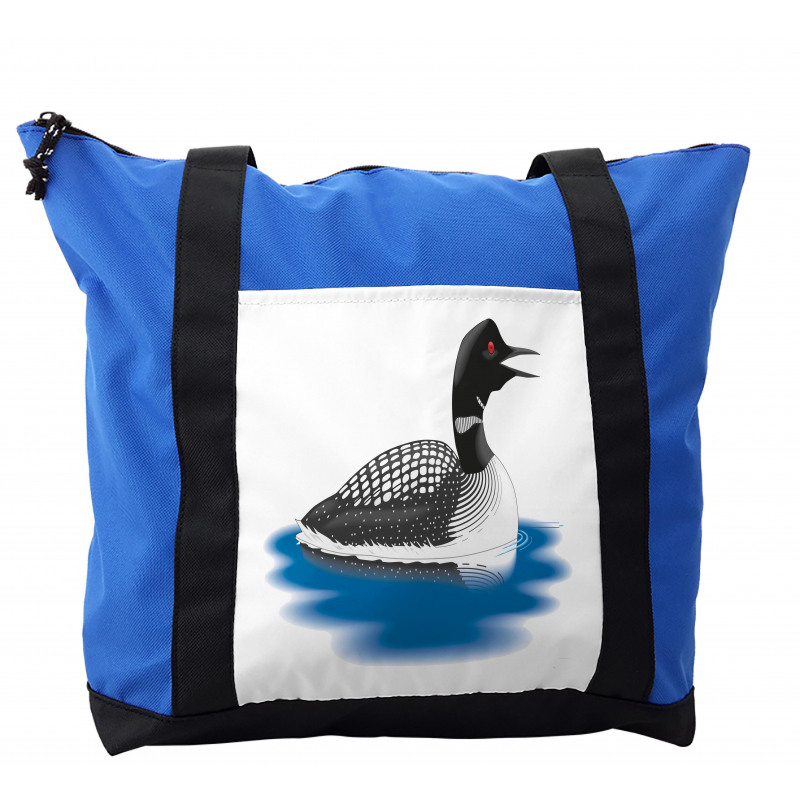 Aquatic Bird Graphical Spots Shoulder Bag