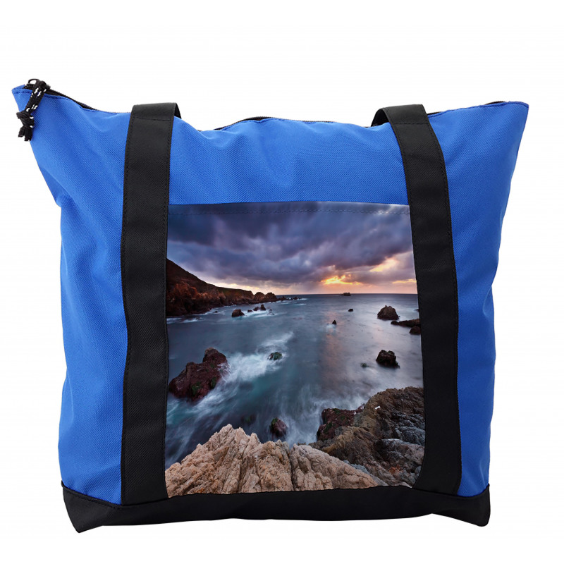 Overcast Pacific Coast Bay Shoulder Bag