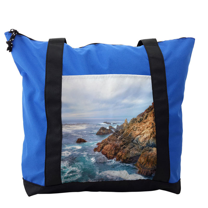 Garrapata Beach Rocky Coast Shoulder Bag