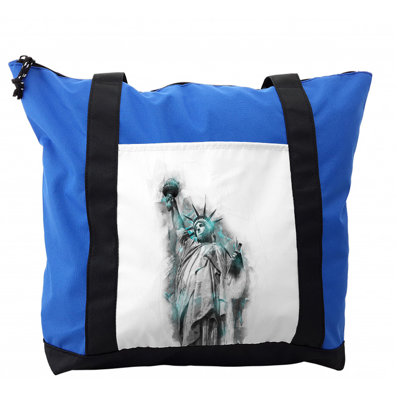 Lady Liberty Geometric Art Shoulder Bag