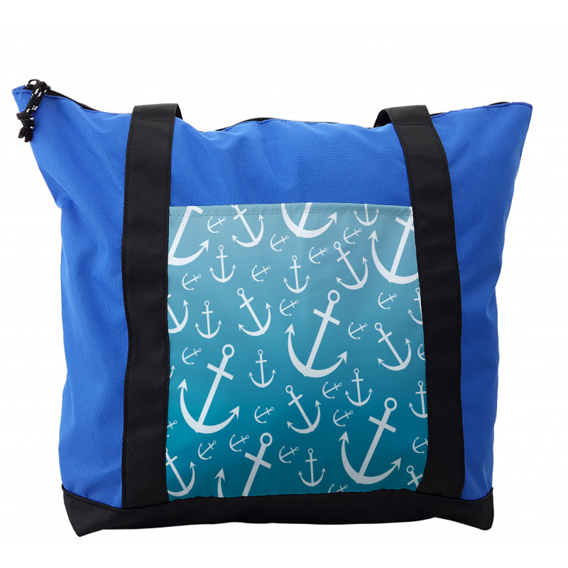 Repetitive Sea Elements Shoulder Bag