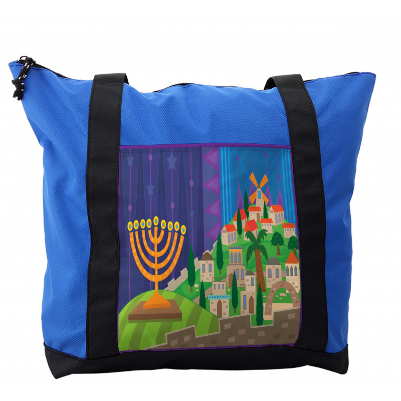 Hanukkah Night Menorah Shoulder Bag