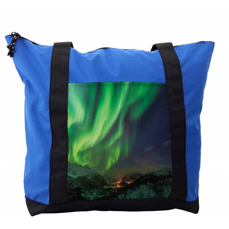 Aurora Borealis Green Tones Shoulder Bag