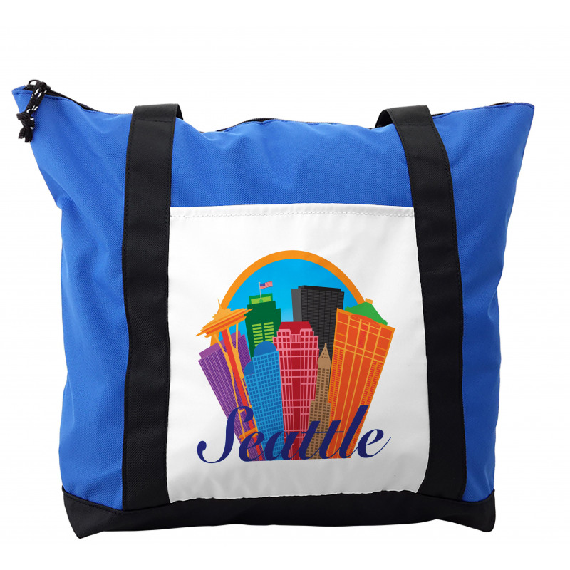 City Buildings Flag Shoulder Bag