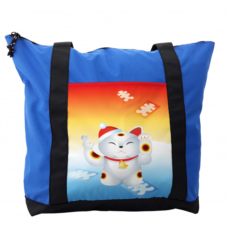 New Year Santa Cat Shoulder Bag