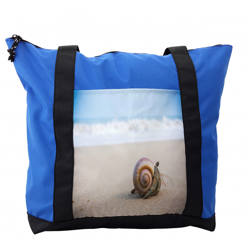 Along the Beach Waves Shoulder Bag