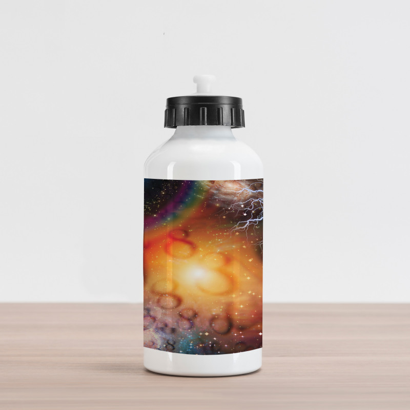 Universe and Electricity Aluminum Water Bottle