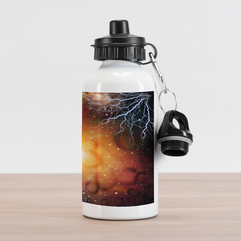 Universe and Electricity Aluminum Water Bottle