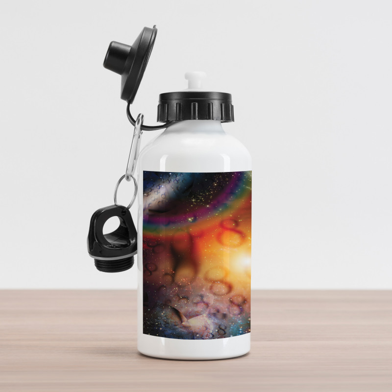 Universe and Electricity Aluminum Water Bottle