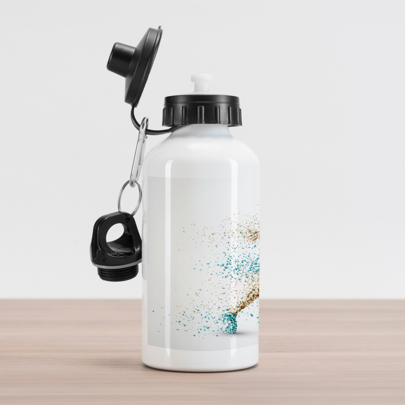 Man in Bubbles Aluminum Water Bottle