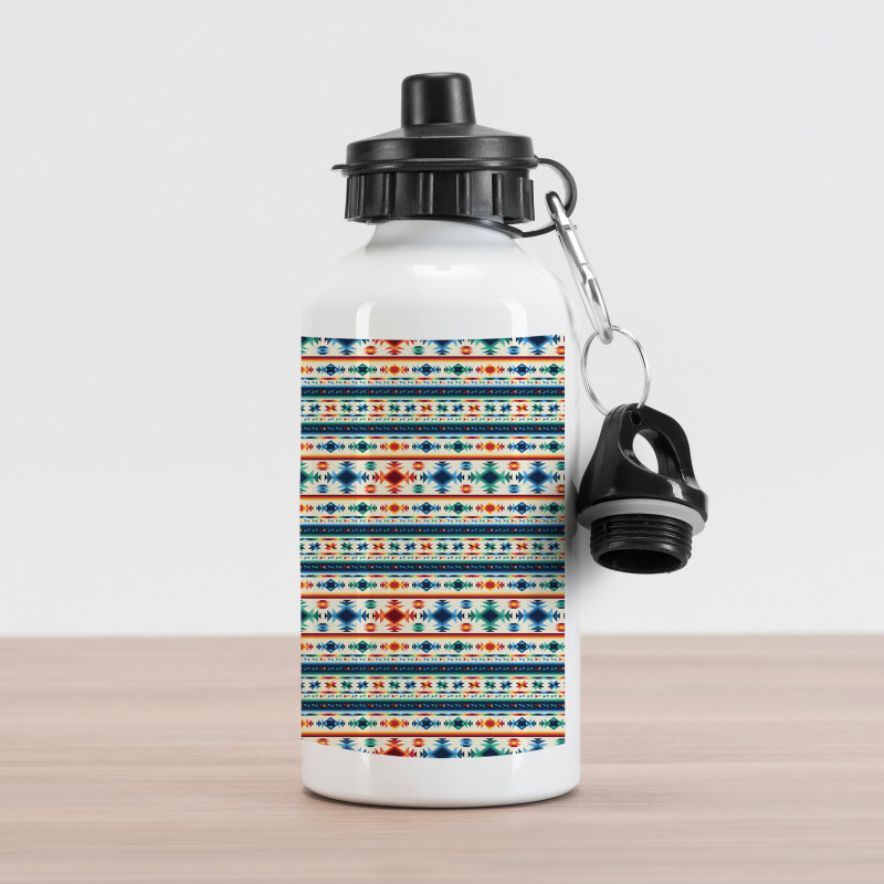Aztec Geometry Primitive Aluminum Water Bottle