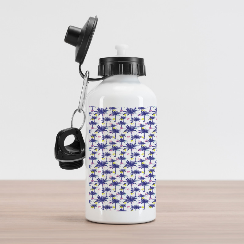 Palms and Stroked Rounds Aluminum Water Bottle