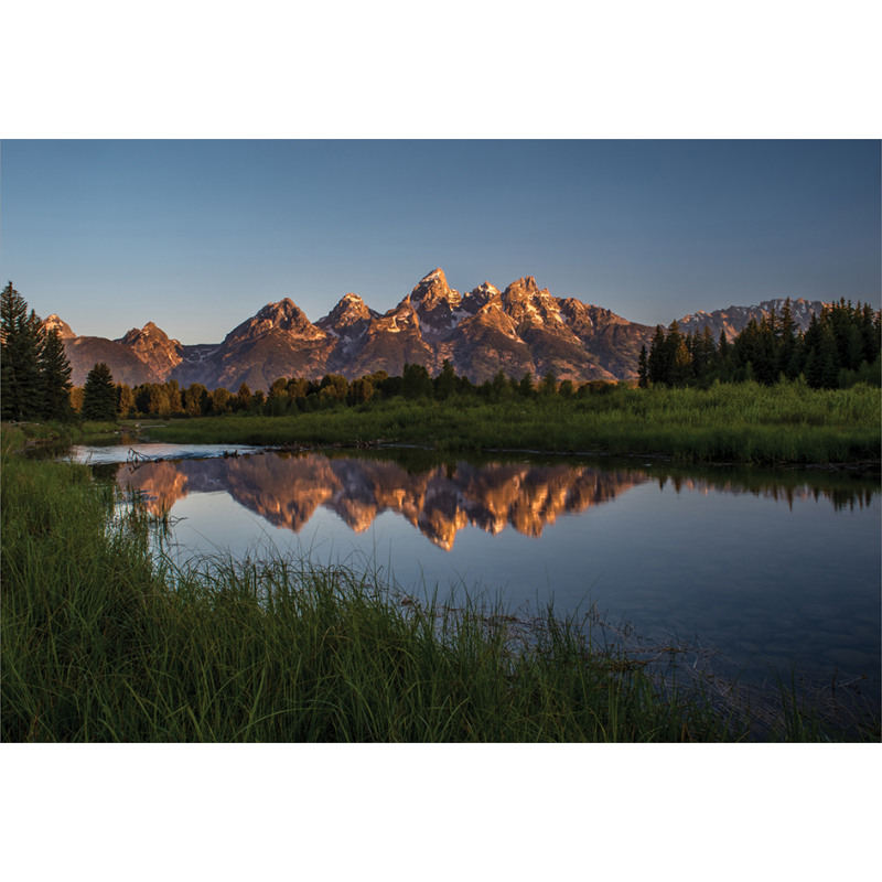 Grand Tetons Morning Sun Aluminum Water Bottle