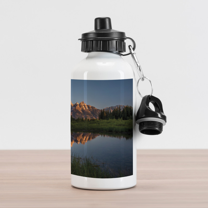 Grand Tetons Morning Sun Aluminum Water Bottle