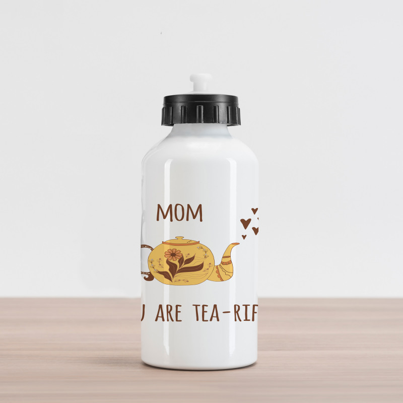 Funny Mothers Day Tea Words Aluminum Water Bottle