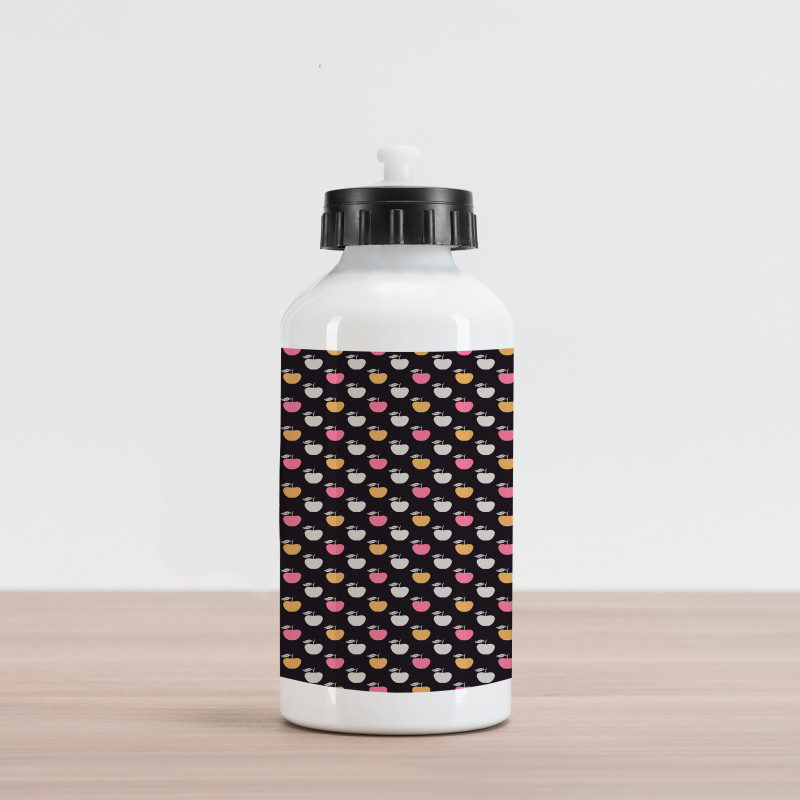 Abstract Color Fruit Pattern Aluminum Water Bottle