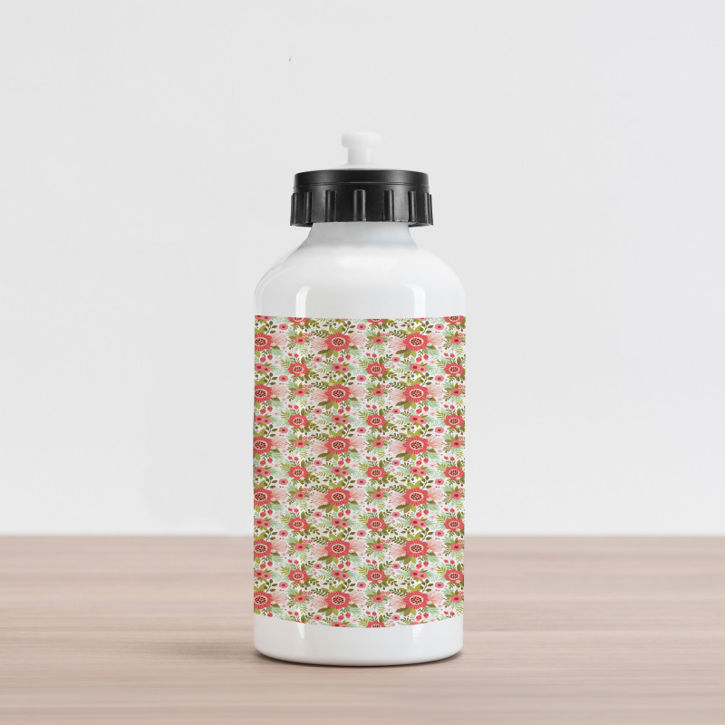 Pastel Spring Flower Aluminum Water Bottle