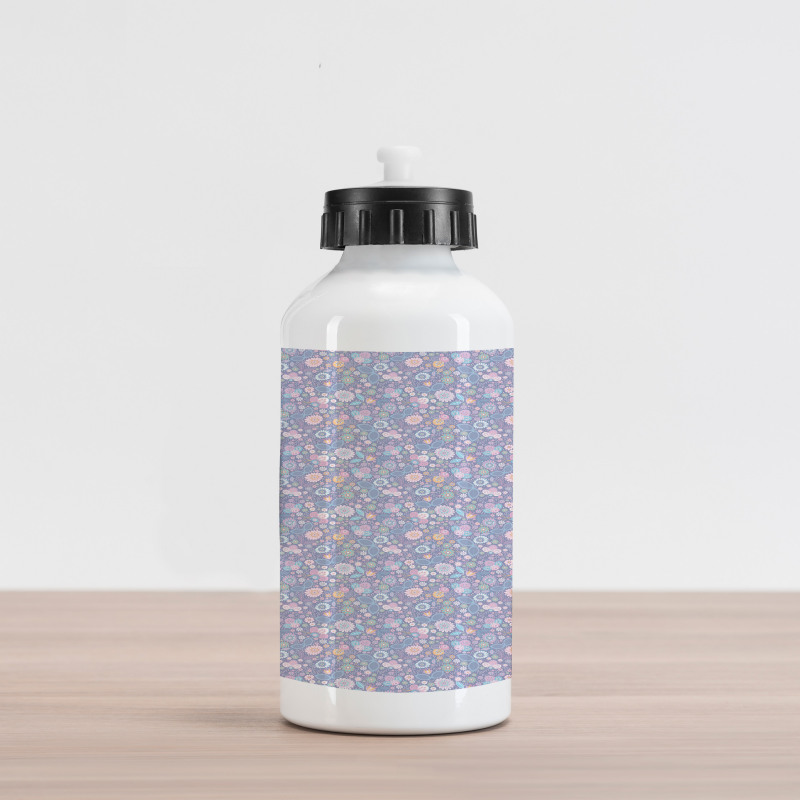 Victorian Botanical Flowers Aluminum Water Bottle
