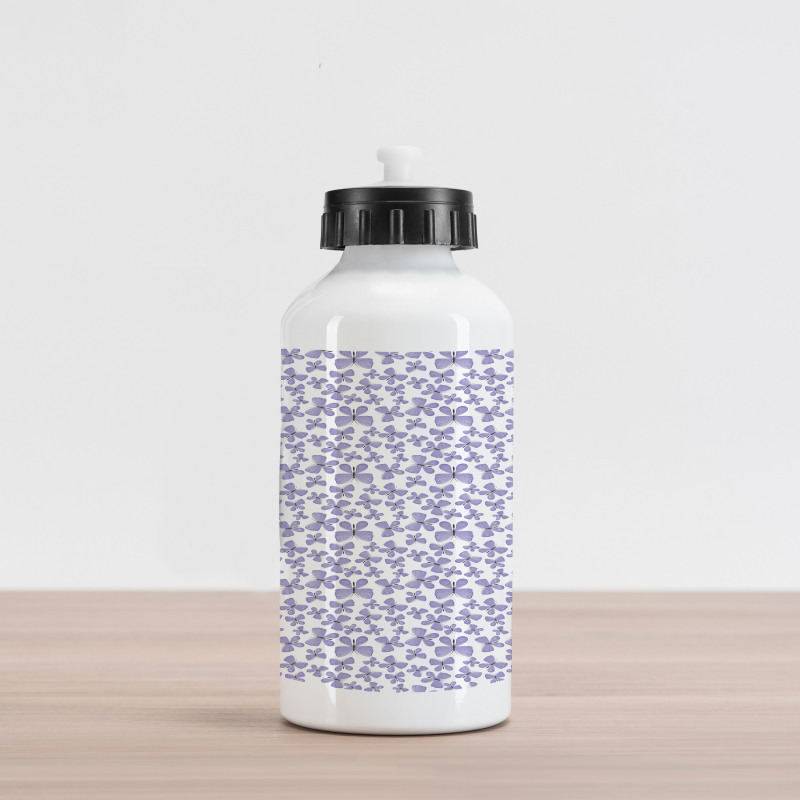 Monotone Delicate Insect Aluminum Water Bottle