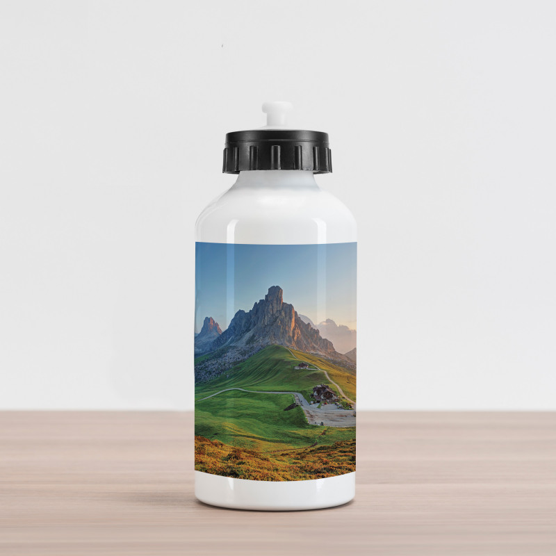 Sunrise at Dolomites Aluminum Water Bottle