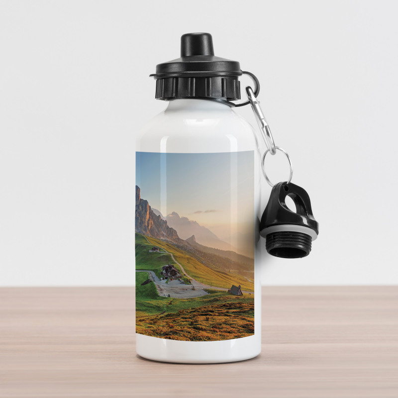 Sunrise at Dolomites Aluminum Water Bottle