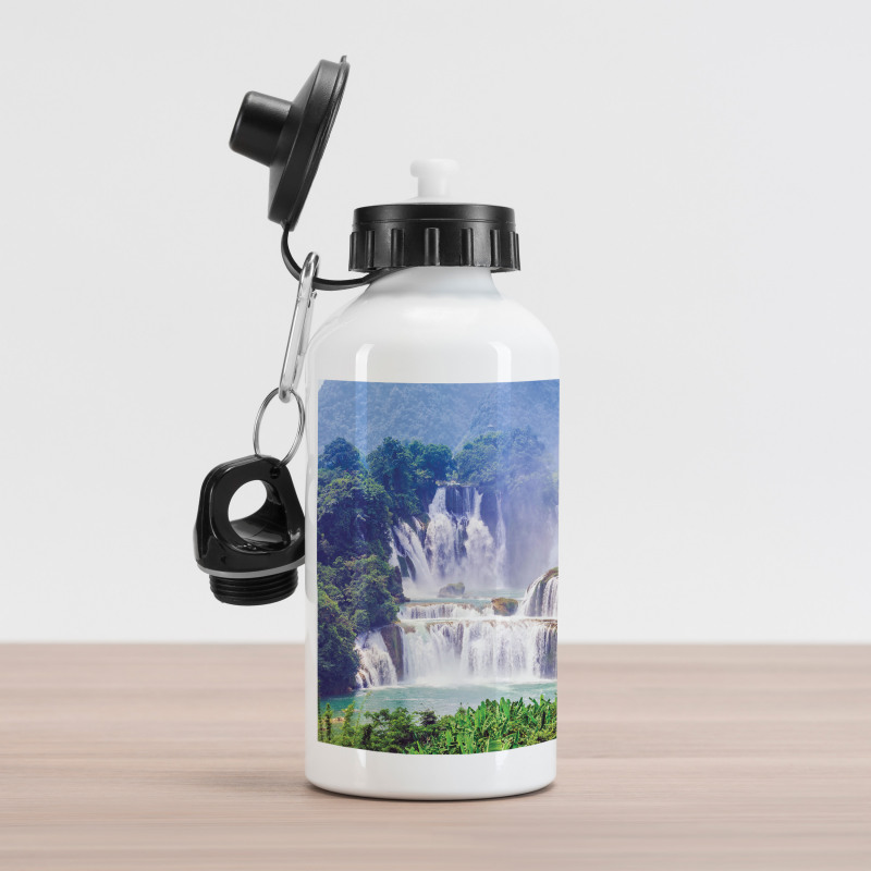 Waterfall Tropical Plant Aluminum Water Bottle