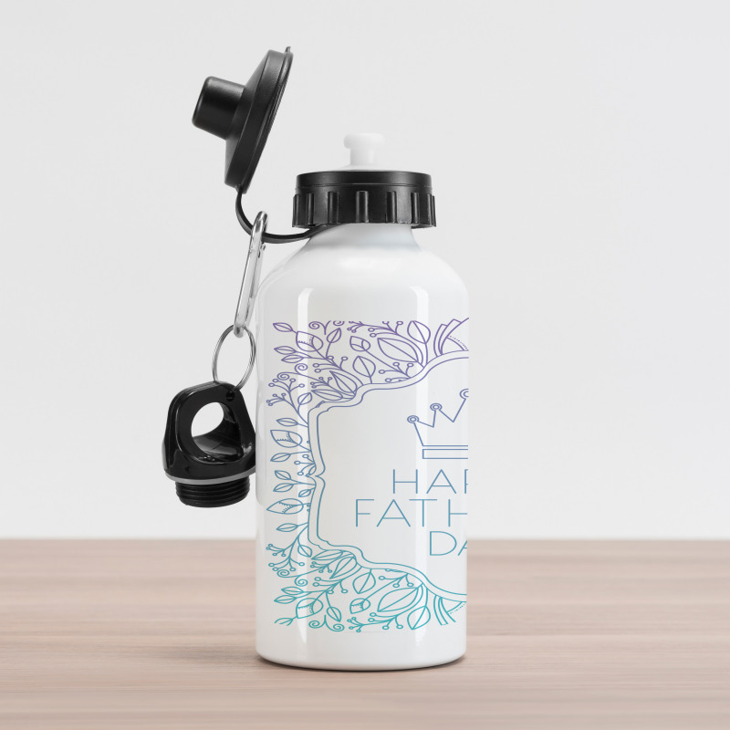 Vibrant Leafy Design Aluminum Water Bottle